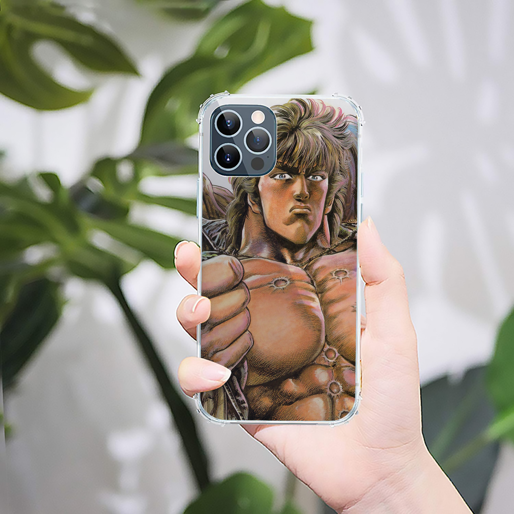 （画像用） 北斗の拳 Fist of the North Star 【iPhone 12シリーズ対応】透明スマホケース（クリアソフトケース）